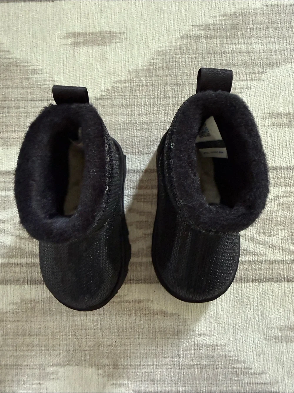 UGG Kids/Toddler Black Sequin Mini Boots
